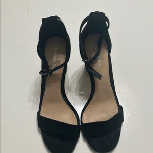Gianni Bini Black Heels with Ankle Strap